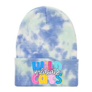 Wildcats Colorful School Spirit Tie Dye 12in Knit Beanie