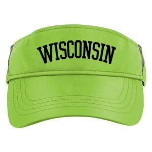 Wisconsin College Sports Fan Logo Adult Drive Performance Visor