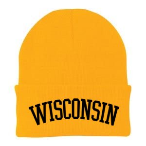 Wisconsin College Sports Fan Logo Knit Cap Winter Beanie