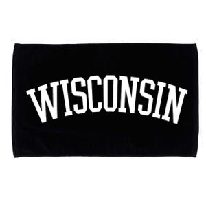 Wisconsin College Sports Fan Logo Microfiber Hand Towel