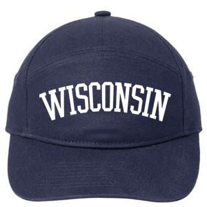 Wisconsin College Sports Fan Logo 7-Panel Snapback Hat