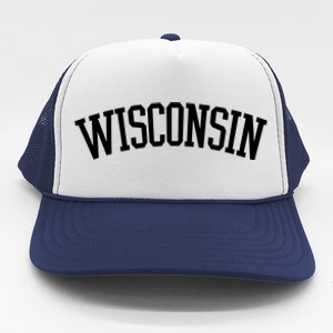 Wisconsin College Sports Fan Logo Trucker Hat