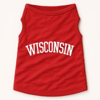 Wisconsin College Sports Fan Logo Doggie Tank