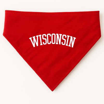 Wisconsin College Sports Fan Logo USA-Made Doggie Bandana