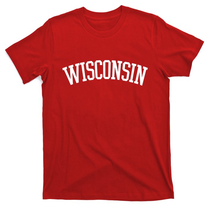 Wisconsin College Sports Fan Logo T-Shirt