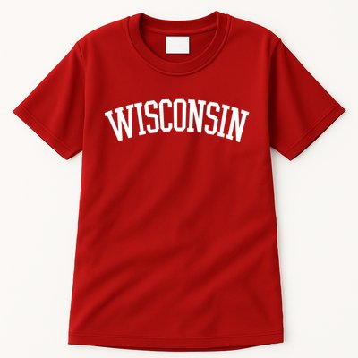 Wisconsin College Sports Fan Logo Tall T-Shirt