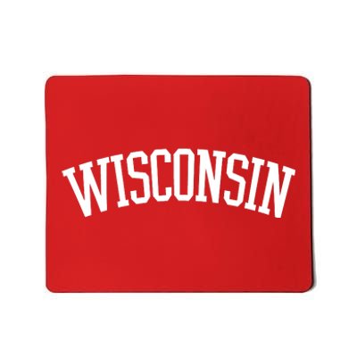 Wisconsin College Sports Fan Logo Mousepad