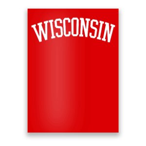 Wisconsin College Sports Fan Logo Poster