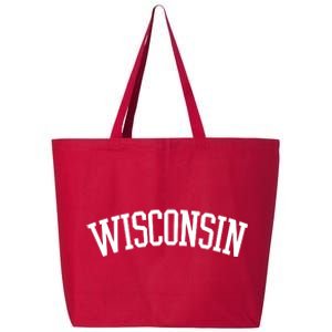 Wisconsin College Sports Fan Logo 25L Jumbo Tote