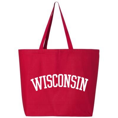 Wisconsin College Sports Fan Logo 25L Jumbo Tote