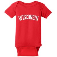 Wisconsin College Sports Fan Logo Baby Bodysuit