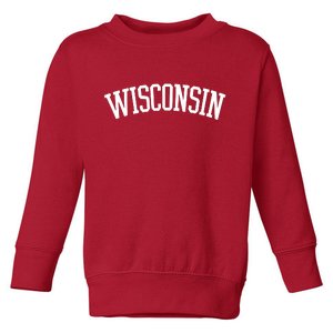 Wisconsin College Sports Fan Logo Toddler Sweatshirt