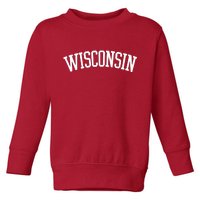 Wisconsin College Sports Fan Logo Toddler Sweatshirt