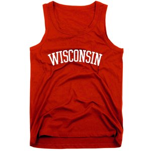 Wisconsin College Sports Fan Logo Tank Top