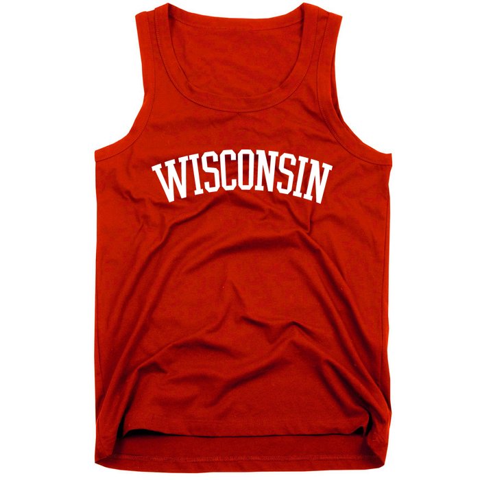 Wisconsin College Sports Fan Logo Tank Top