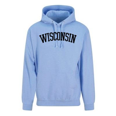 Wisconsin College Sports Fan Logo Unisex Surf Hoodie