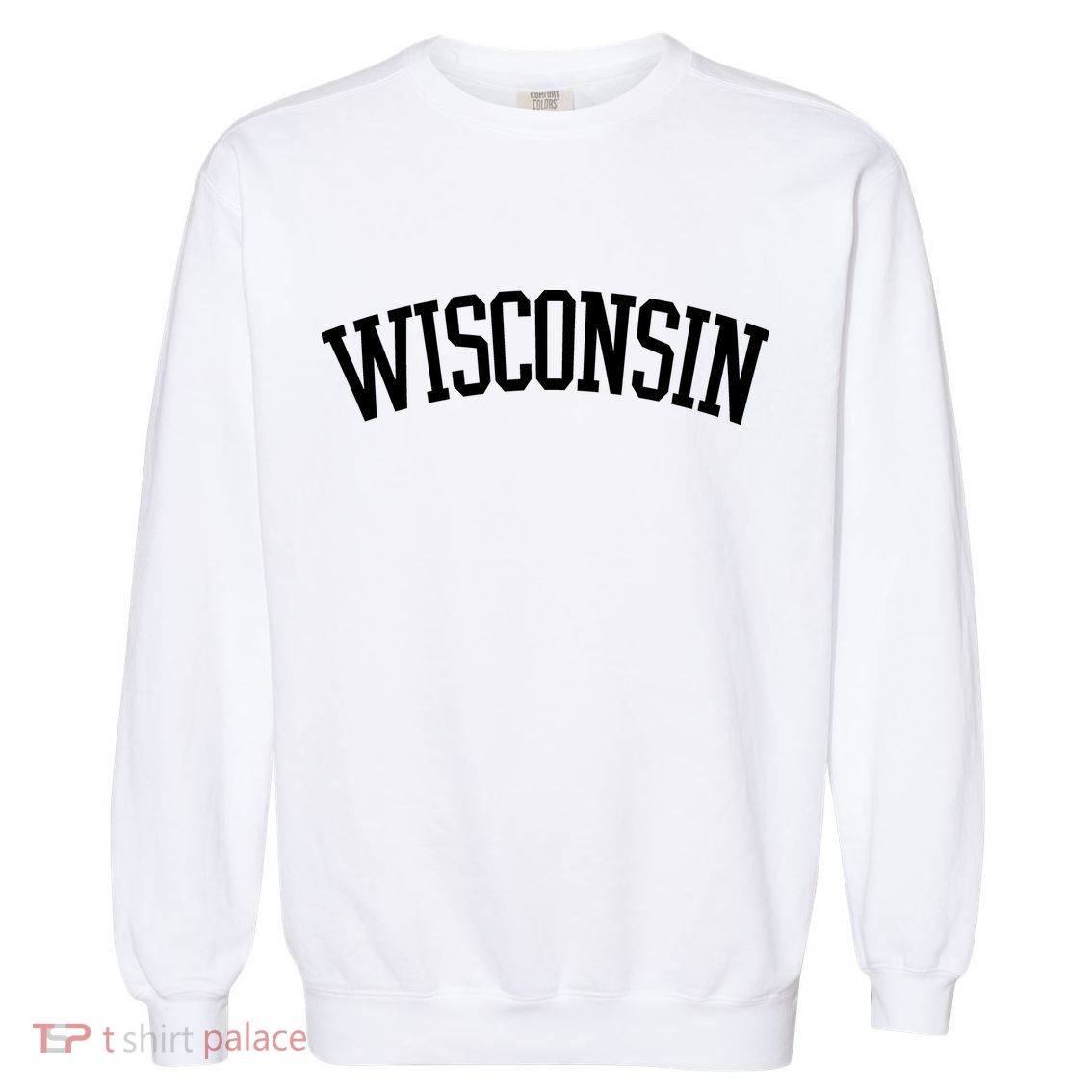 Wisconsin College Sports Fan Logo Garment-Dyed Sweatshirt