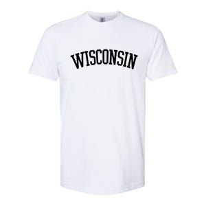 Wisconsin College Sports Fan Logo Softstyle® CVC T-Shirt