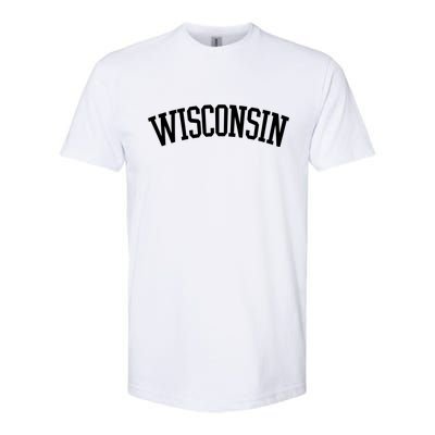 Wisconsin College Sports Fan Logo Softstyle® CVC T-Shirt