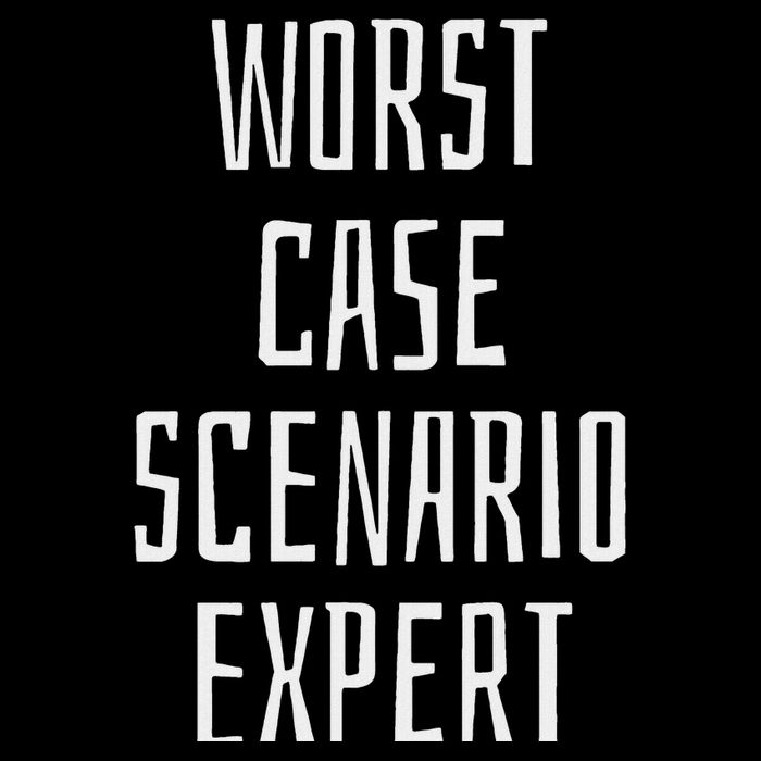 Worst Case Scenario Expert Funny Flat Bill Trucker Hat