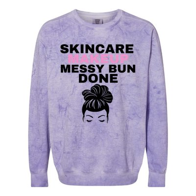 Wo's Cute Skincare / Makeup Crewneck Top Cute Gift Colorblast Crewneck Sweatshirt