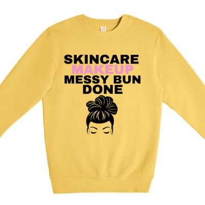 Wo's Cute Skincare / Makeup Crewneck Top Cute Gift Premium Crewneck Sweatshirt