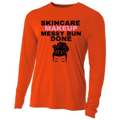 Wo's Cute Skincare / Makeup Crewneck Top Cute Gift Cooling Performance Long Sleeve Crew