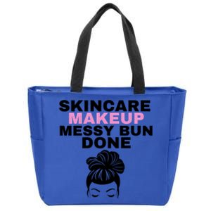 Wo's Cute Skincare / Makeup Crewneck Top Cute Gift Zip Tote Bag