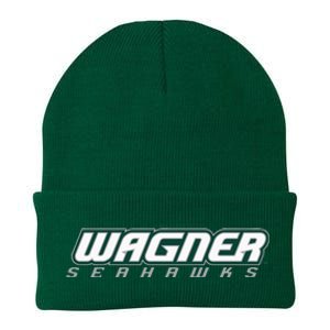 Wagner College Seahawks Horizontal Logo Knit Cap Winter Beanie