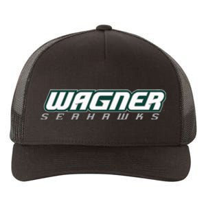 Wagner College Seahawks Horizontal Logo Yupoong Adult 5-Panel Trucker Hat