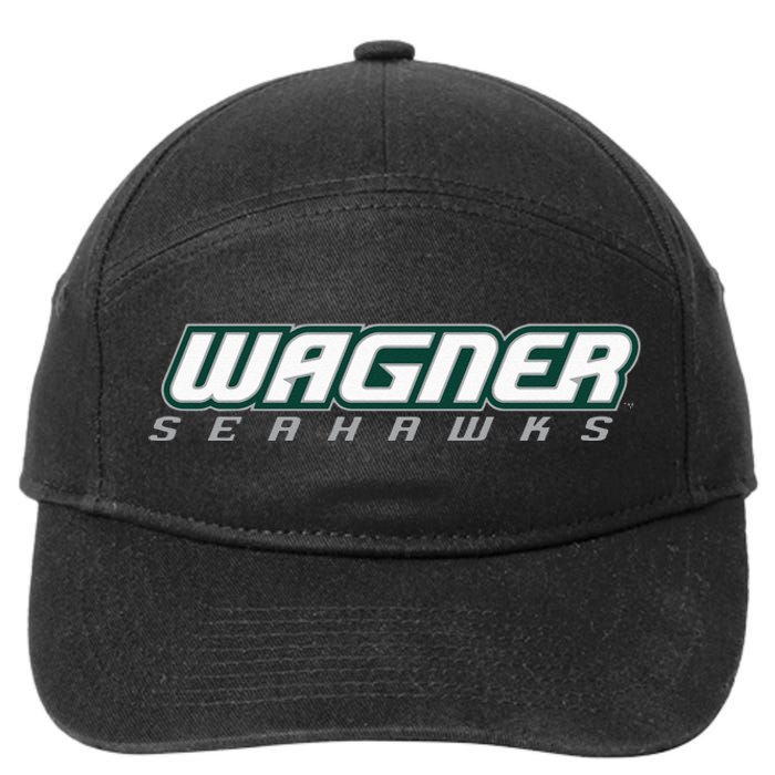 Wagner College Seahawks Horizontal Logo 7-Panel Snapback Hat