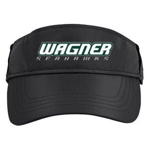 Wagner College Seahawks Horizontal Logo Adult Drive Performance Visor