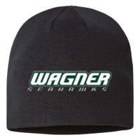 Wagner College Seahawks Horizontal Logo Sustainable Beanie