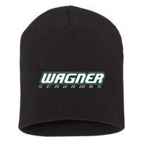 Wagner College Seahawks Horizontal Logo Short Acrylic Beanie