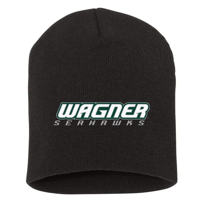 Wagner College Seahawks Horizontal Logo Short Acrylic Beanie