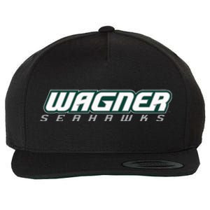 Wagner College Seahawks Horizontal Logo Wool Snapback Cap