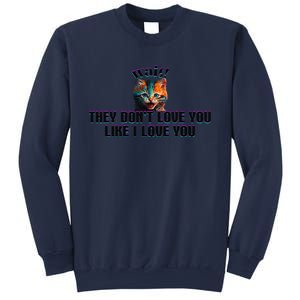 Wait Cat Saying They Don’T Love You Like I Love You Sweatshirt