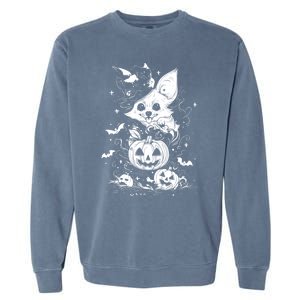 Welsh Corgi Spooky For Moonlight Halloween Cute Gift Garment-Dyed Sweatshirt