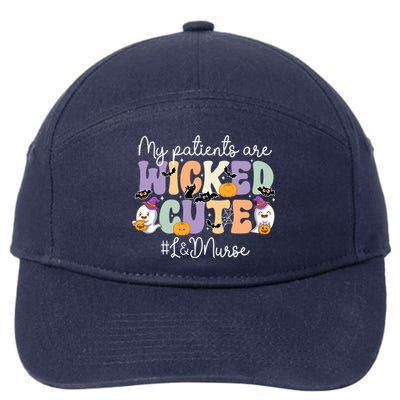 Wicked Cute Spooky L And D Nurse Halloween L And D Nursing Gift 7-Panel Snapback Hat