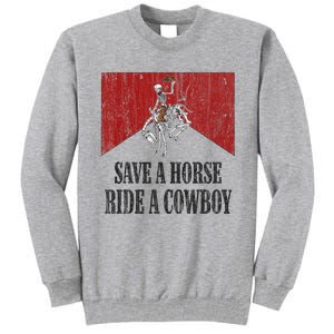 Western Cowboy Skeleton Ride into the Country Tall Sweatshirt