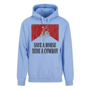 Western Cowboy Skeleton Ride into the Country Unisex Surf Hoodie