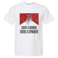 Western Cowboy Skeleton Ride into the Country Garment-Dyed Heavyweight T-Shirt