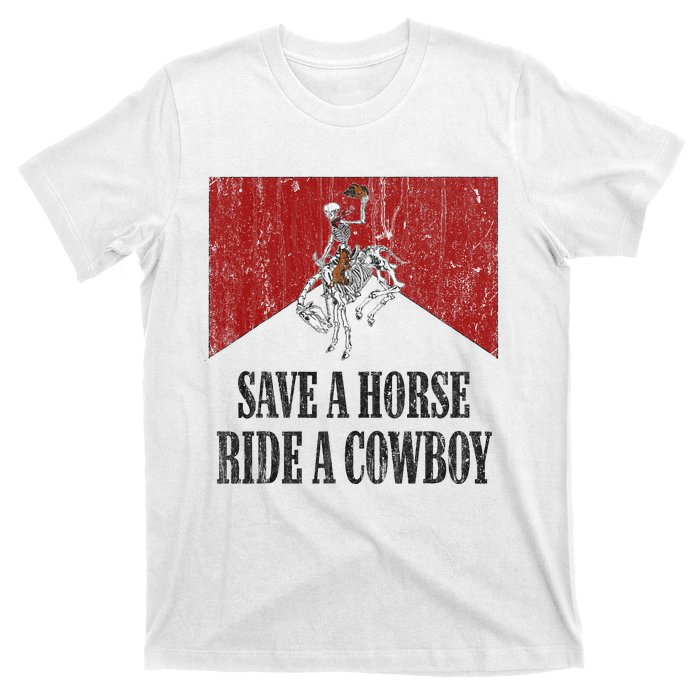 Western Cowboy Skeleton Ride into the Country T-Shirt