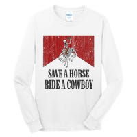 Western Cowboy Skeleton Ride into the Country Tall Long Sleeve T-Shirt