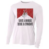 Western Cowboy Skeleton Ride into the Country Cooling Performance Long Sleeve Crew