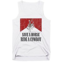 Western Cowboy Skeleton Ride into the Country Tank Top