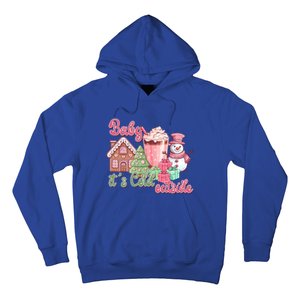 Western Christmas Santa Pink Christmas ItS Cold Outside Gift Hoodie