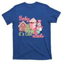 Western Christmas Santa Pink Christmas ItS Cold Outside Gift T-Shirt