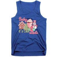 Western Christmas Santa Pink Christmas ItS Cold Outside Gift Tank Top