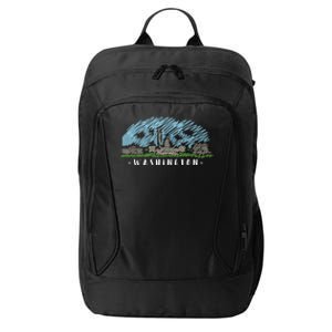 Washington Cartoon Style Illustration City Backpack